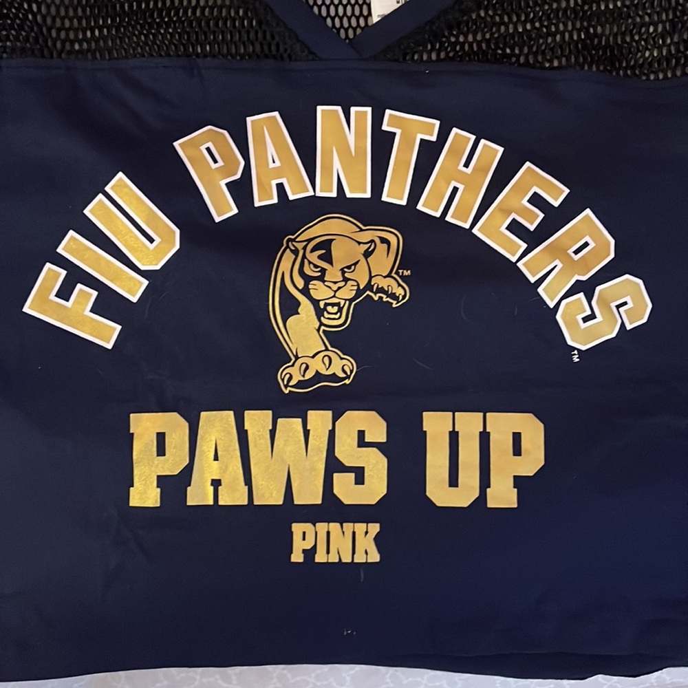 FIU PINK football jersey crop top